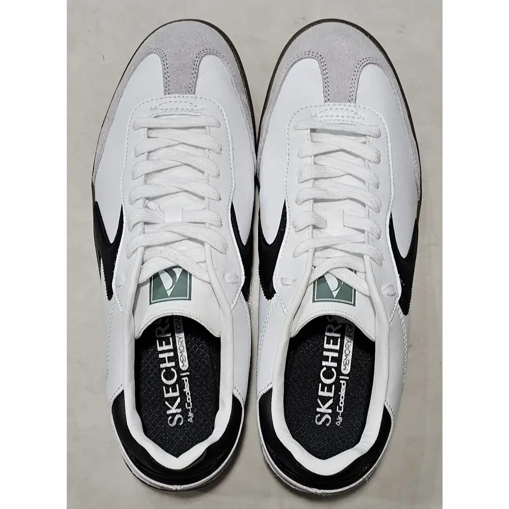 Skechers Hotshot Pyke 254150 White Black Men's Size 10.5 Sneakers